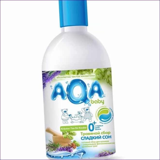AQA bebek bitkisel banyo koleksiyonu