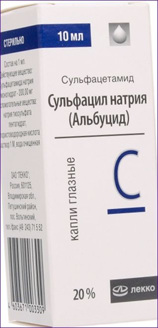 Sulfacetamide (Sulfacyl sodium, Albucid)